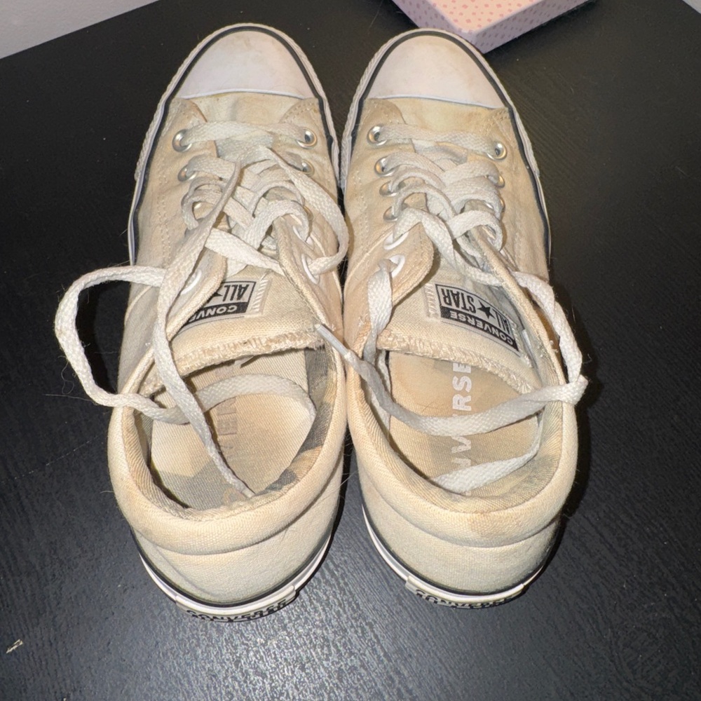 White low top Converse